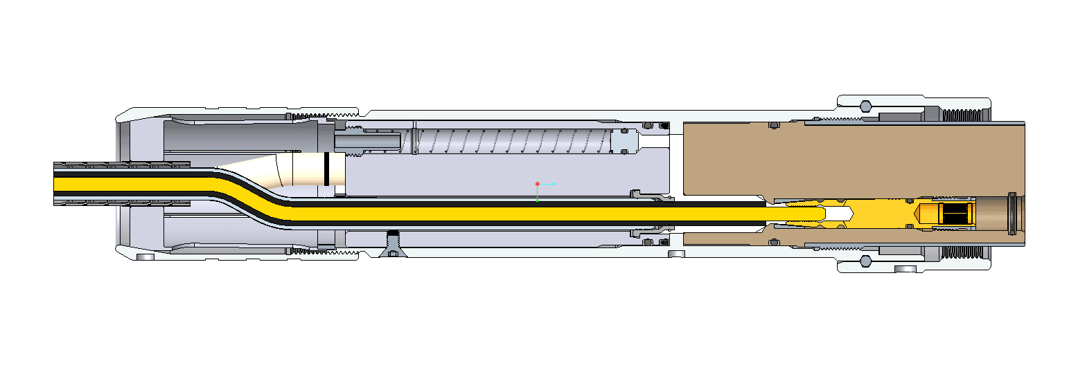 CAD model of a redesigned lower connector component