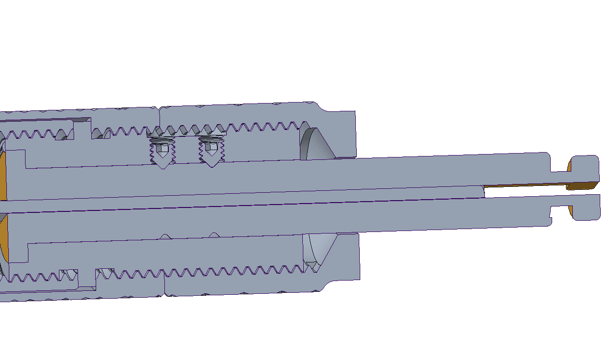 Revised cone-point set-screw retention mechanism