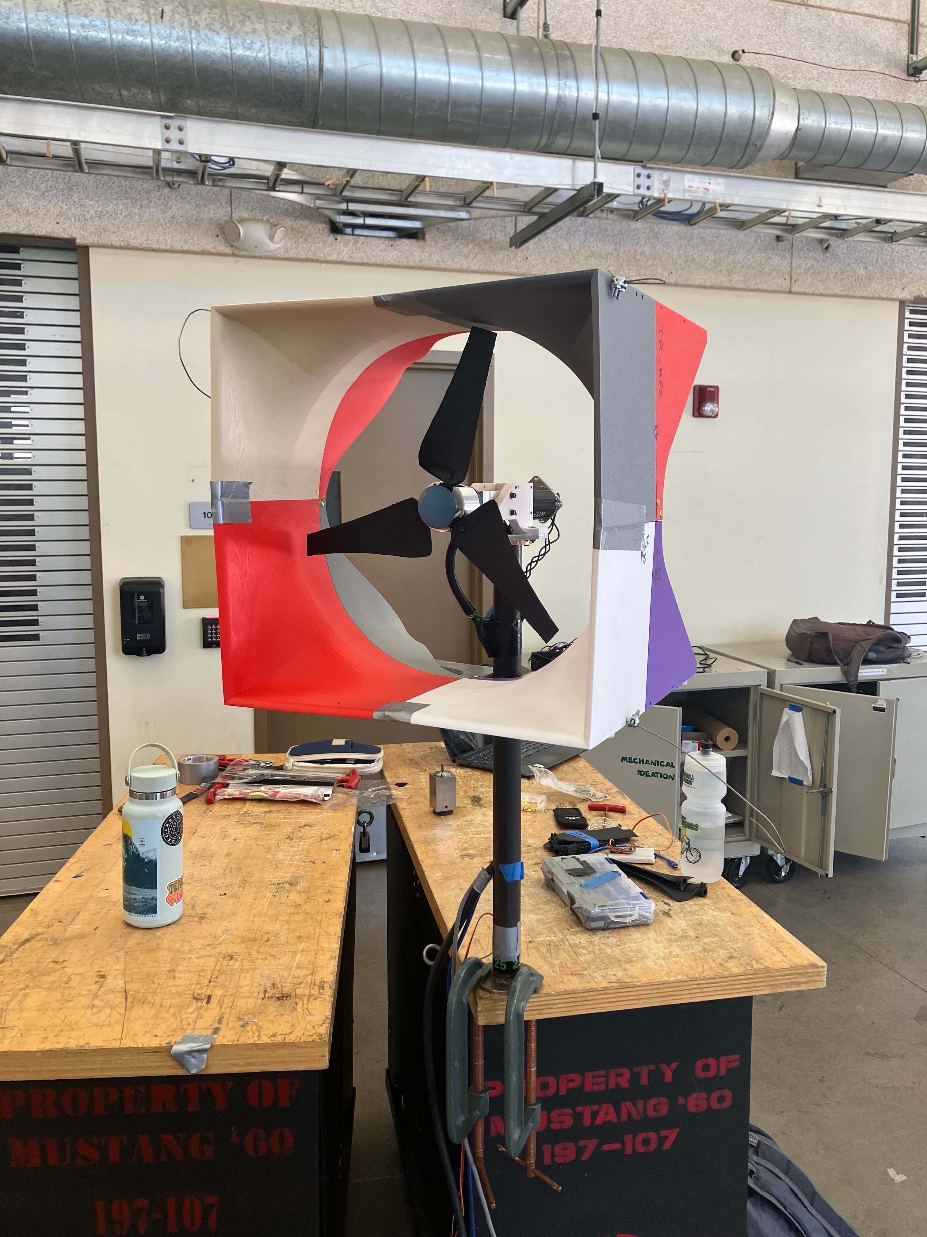 Wind turbine shroud supported by the completed structural baseplate